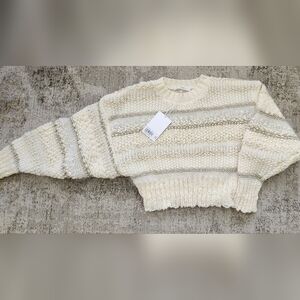 FRAME Cream Textured Sweater